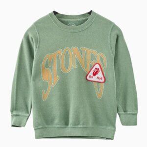 RS No9 Patch Kids Crewneck Rolling Stones Patches Size 7-8 yo